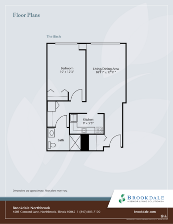 Floorplan of Brookdale Northbrook, Assisted Living, Northbrook, IL 2