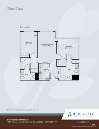 Floorplan of Brookdale Northbrook, Assisted Living, Northbrook, IL 4