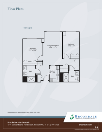 Floorplan of Brookdale Northbrook, Assisted Living, Northbrook, IL 5