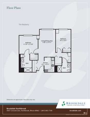 Floorplan of Brookdale Northbrook, Assisted Living, Northbrook, IL 6