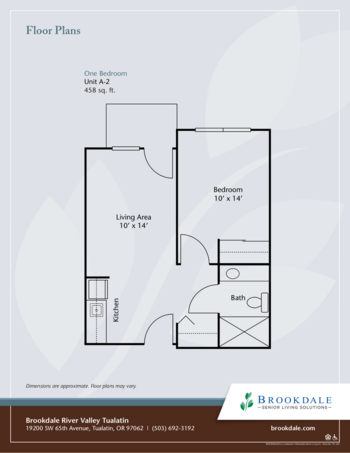 Floorplan of Brookdale River Valley Tualatin, Assisted Living, Tualatin, OR 5