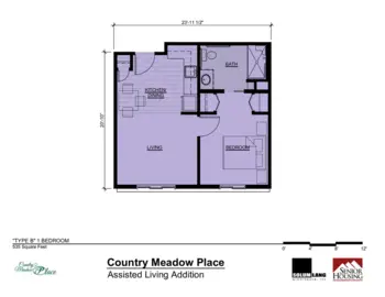 Floorplan of Country Meadow Place, Assisted Living, Memory Care, Mason City, IA 2