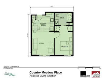 Floorplan of Country Meadow Place, Assisted Living, Memory Care, Mason City, IA 3