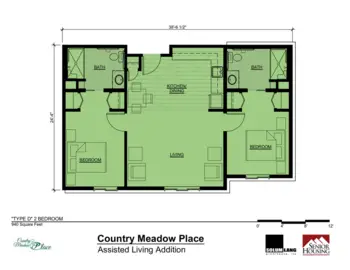 Floorplan of Country Meadow Place, Assisted Living, Memory Care, Mason City, IA 5
