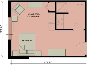 Floorplan of Country Meadow Place, Assisted Living, Memory Care, Mason City, IA 7