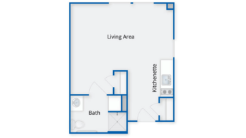 Floorplan of Crescent Point at Niantic, Assisted Living, Niantic, CT 1