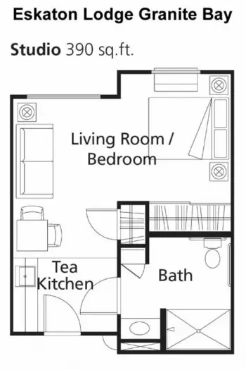 Floorplan of Eskaton Lodge Granite Bay, Assisted Living, Granite Bay, CA 1