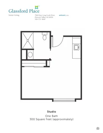 Floorplan of Glassford Place, Assisted Living, Prescott Valley, AZ 1