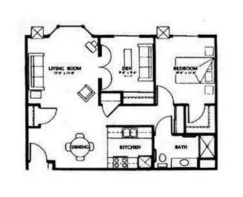 Floorplan of Meadow Lakes Senior Living, Assisted Living, Memory Care, Rochester, MN 2