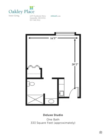 Floorplan of Oakley Place, Assisted Living, Greenville, OH 2
