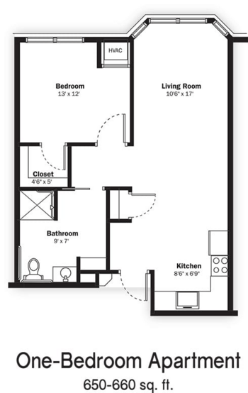 Floorplan of Reena Senior Living, Assisted Living, Fort Atkinson, WI 1