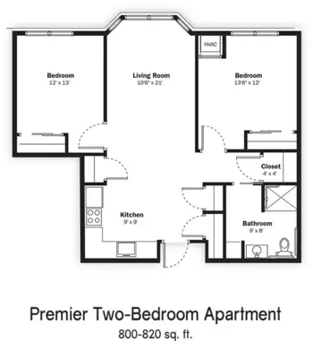 Floorplan of Reena Senior Living, Assisted Living, Fort Atkinson, WI 3