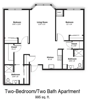 Floorplan of Reena Senior Living, Assisted Living, Fort Atkinson, WI 5