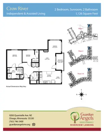 Floorplan of Riverview Landing, Assisted Living, Memory Care, Otsego, MN 10