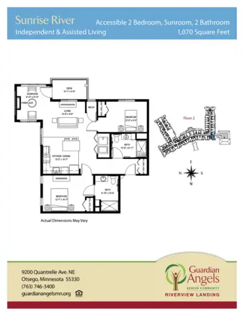 Floorplan of Riverview Landing, Assisted Living, Memory Care, Otsego, MN 3