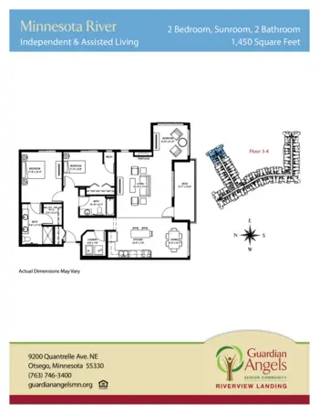 Floorplan of Riverview Landing, Assisted Living, Memory Care, Otsego, MN 6