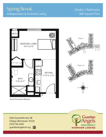 Floorplan of Riverview Landing, Assisted Living, Memory Care, Otsego, MN 8