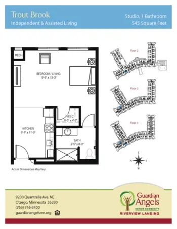 Floorplan of Riverview Landing, Assisted Living, Memory Care, Otsego, MN 18