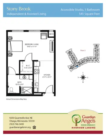 Floorplan of Riverview Landing, Assisted Living, Memory Care, Otsego, MN 2