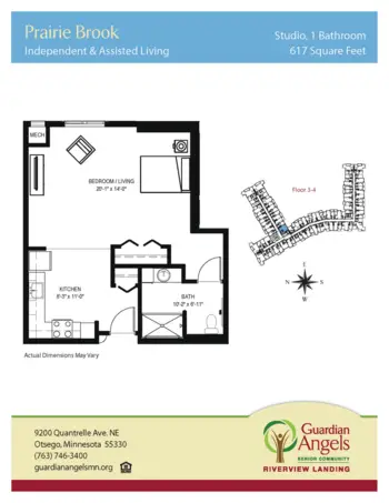 Floorplan of Riverview Landing, Assisted Living, Memory Care, Otsego, MN 20
