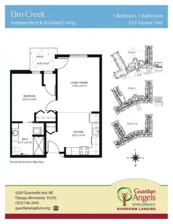 Floorplan of Riverview Landing, Assisted Living, Memory Care, Otsego, MN 4