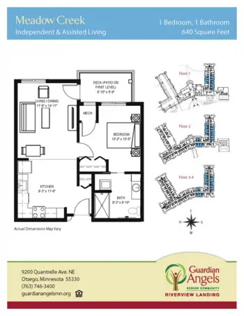 Floorplan of Riverview Landing, Assisted Living, Memory Care, Otsego, MN 14