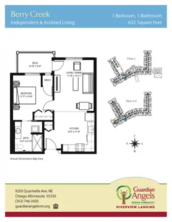 Floorplan of Riverview Landing, Assisted Living, Memory Care, Otsego, MN 5
