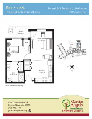Floorplan of Riverview Landing, Assisted Living, Memory Care, Otsego, MN 7