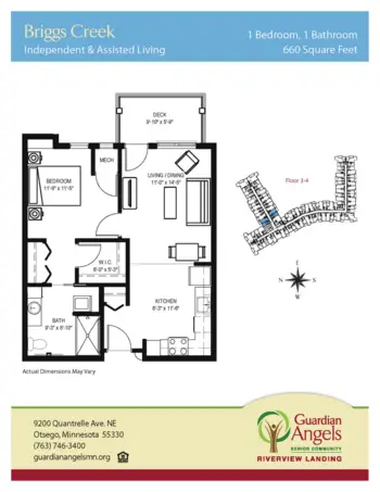 Floorplan of Riverview Landing, Assisted Living, Memory Care, Otsego, MN 15