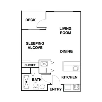 Floorplan of Sedona Winds, Assisted Living, Sedona, AZ 3
