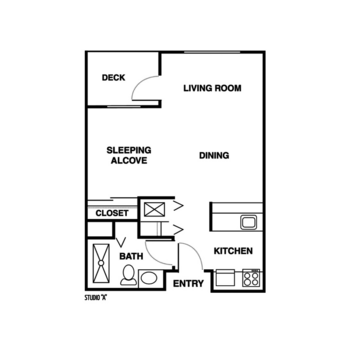 Floorplan of Sedona Winds, Assisted Living, Sedona, AZ 5