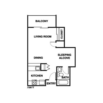 Floorplan of Sedona Winds, Assisted Living, Sedona, AZ 6