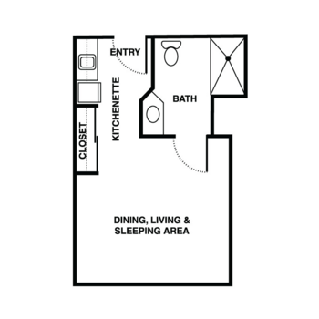 Floorplan of Sedona Winds, Assisted Living, Sedona, AZ 16
