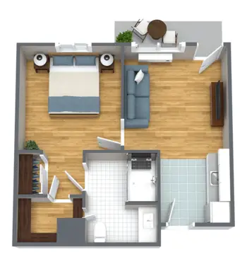 Floorplan of South Hill Village, Assisted Living, Memory Care, Spokane, WA 2