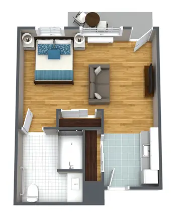 Floorplan of South Hill Village, Assisted Living, Memory Care, Spokane, WA 6