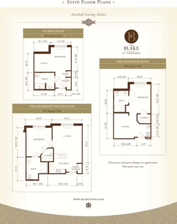 Floorplan of The Blake at Township, Assisted Living, Memory Care, Ridgeland, MS 1