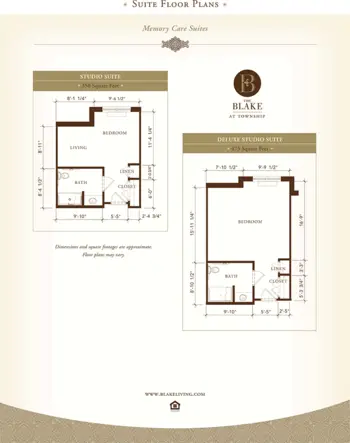 Floorplan of The Blake at Township, Assisted Living, Memory Care, Ridgeland, MS 2