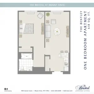 Floorplan of The Bristal at Woodcliff Lake, Assisted Living, Woodcliff Lake, NJ 4