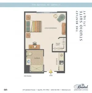 Floorplan of The Bristal at Woodcliff Lake, Assisted Living, Woodcliff Lake, NJ 15