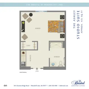 Floorplan of The Bristal at Woodcliff Lake, Assisted Living, Woodcliff Lake, NJ 18