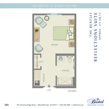 Floorplan of The Bristal at Woodcliff Lake, Assisted Living, Woodcliff Lake, NJ 19