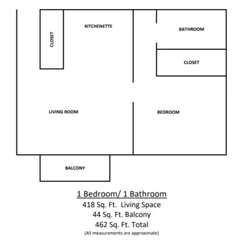 Floorplan of The Edwinola, Assisted Living, Dade City, FL 2