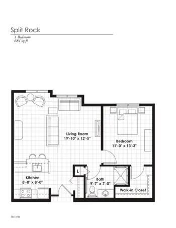 Floorplan of The Fountains at Hosanna, Assisted Living, Memory Care, Lakeville, MN 6