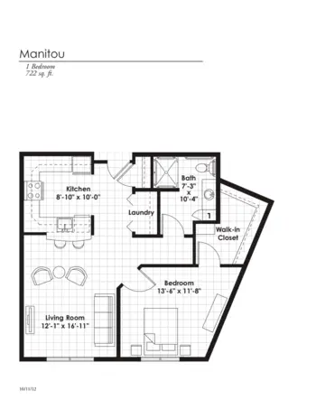Floorplan of The Fountains at Hosanna, Assisted Living, Memory Care, Lakeville, MN 10