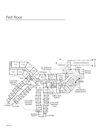 Floorplan of The Fountains at Hosanna, Assisted Living, Memory Care, Lakeville, MN 15