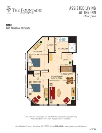 Floorplan of The Fountains at Rivervue, Assisted Living, Tuckahoe, NY 5