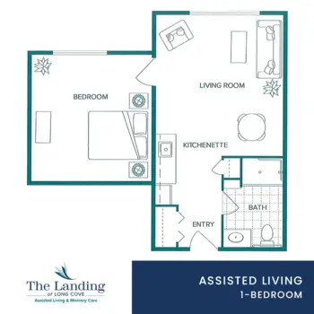 Floorplan of The Landing of Long Cove, Assisted Living, Mason, OH 1