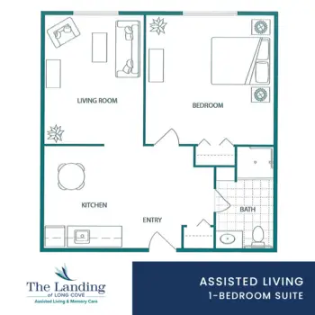 Floorplan of The Landing of Long Cove, Assisted Living, Mason, OH 2