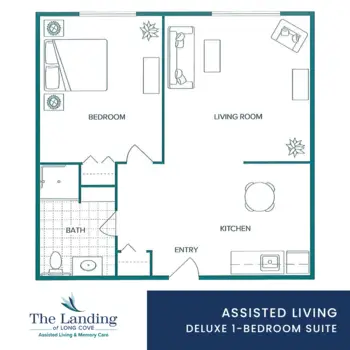 Floorplan of The Landing of Long Cove, Assisted Living, Mason, OH 3