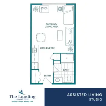 Floorplan of The Landing of Long Cove, Assisted Living, Mason, OH 4